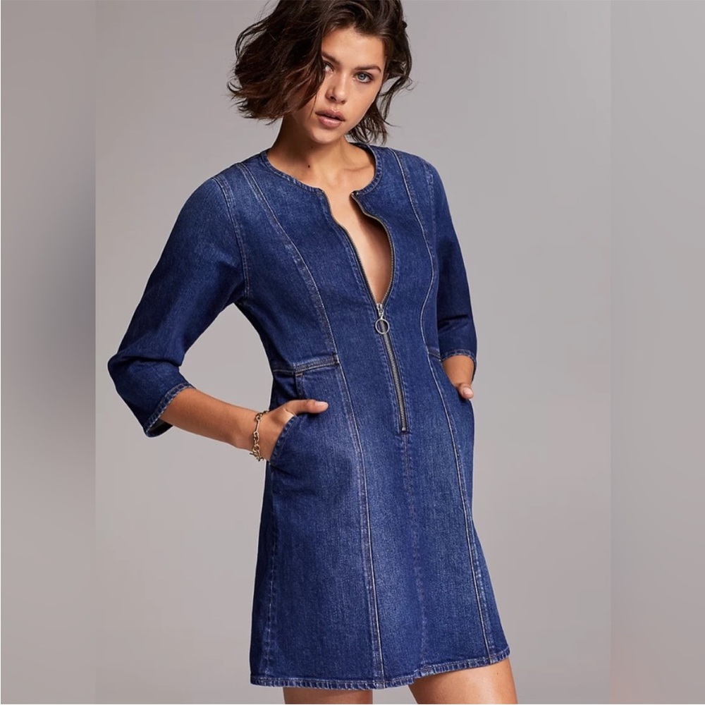 The Jackie O Denim Forum Dress